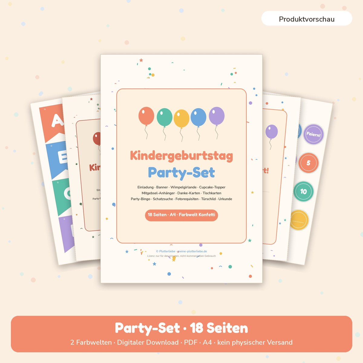 Produktvorschau: Kindergeburtstag Party-Set