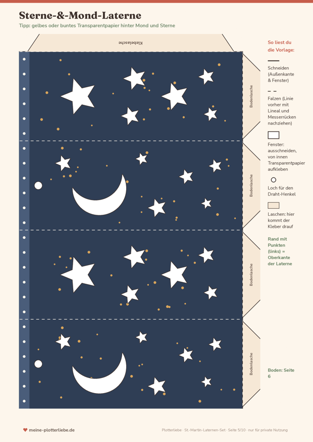 Vorschau Seite 5: Sterne-und-Mond-Laterne